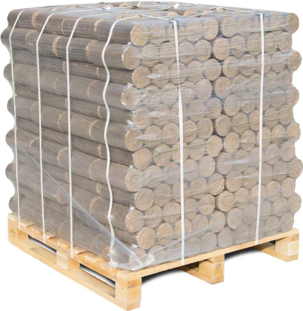 PREMIUM Hartholz Holzbriketts NESTRO 96×10kg — 960kg Palette | HOLZBRX DIN Plus