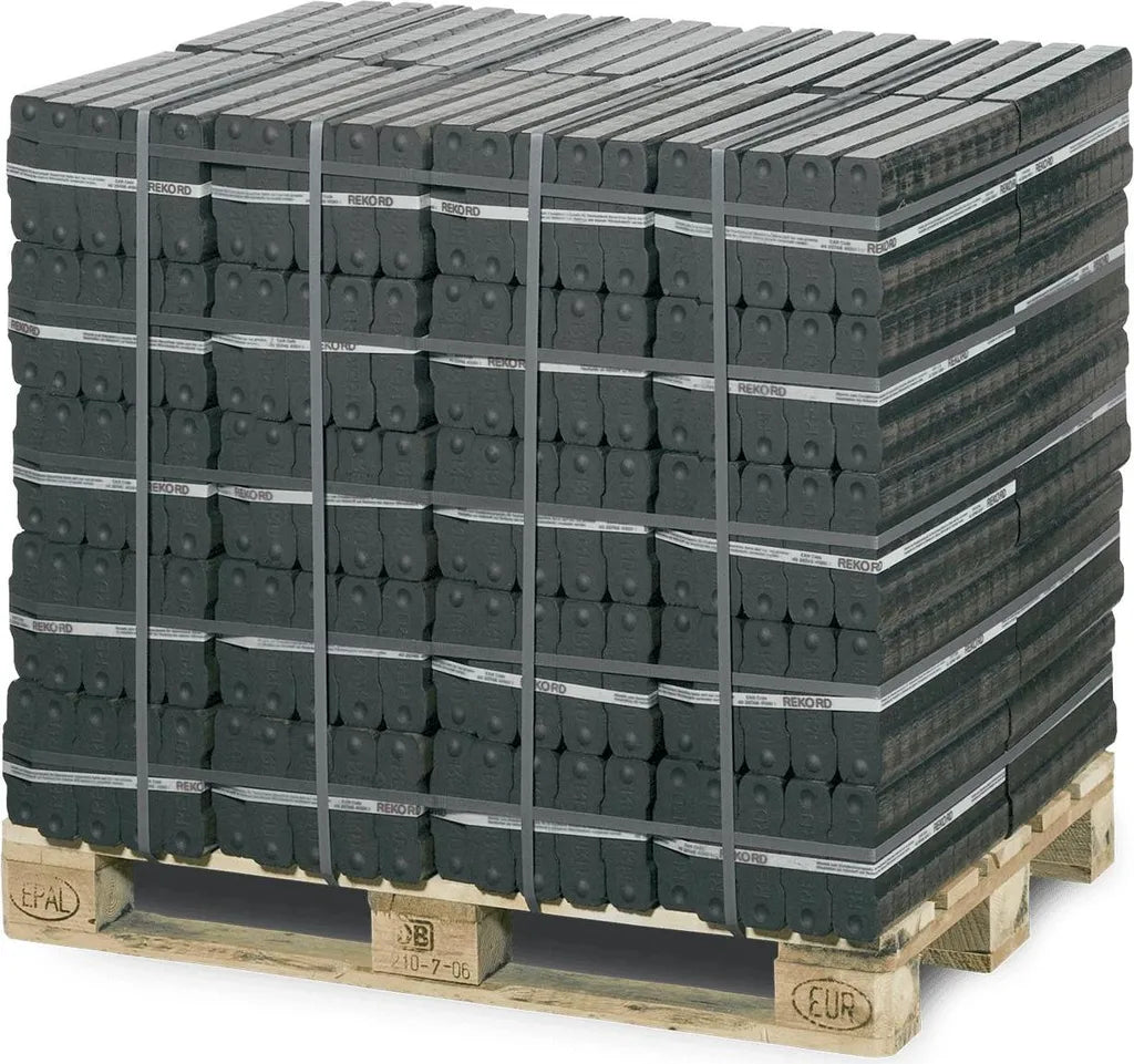 REKORD Braunkohlebriketts 25kg 40 Gebinde — 1000kg Palette | Lausitzer Braunkohle
