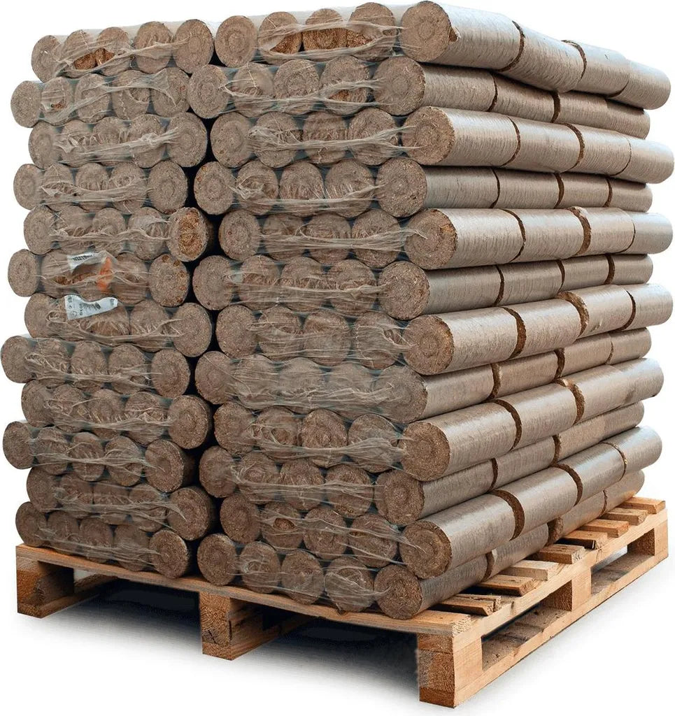 Heizfuxx NESTRO XL Red Hartholzbriketts 96×10kg — 960kg Palette | HEIZFUXX
